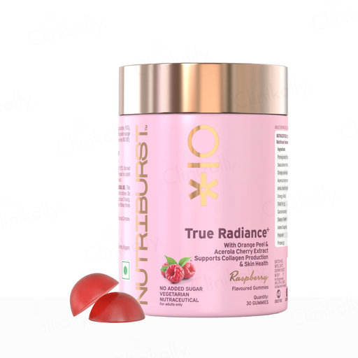 Nutriburst True Radiance Collagen Nutraceutical Gummies - Raspberry Flavour